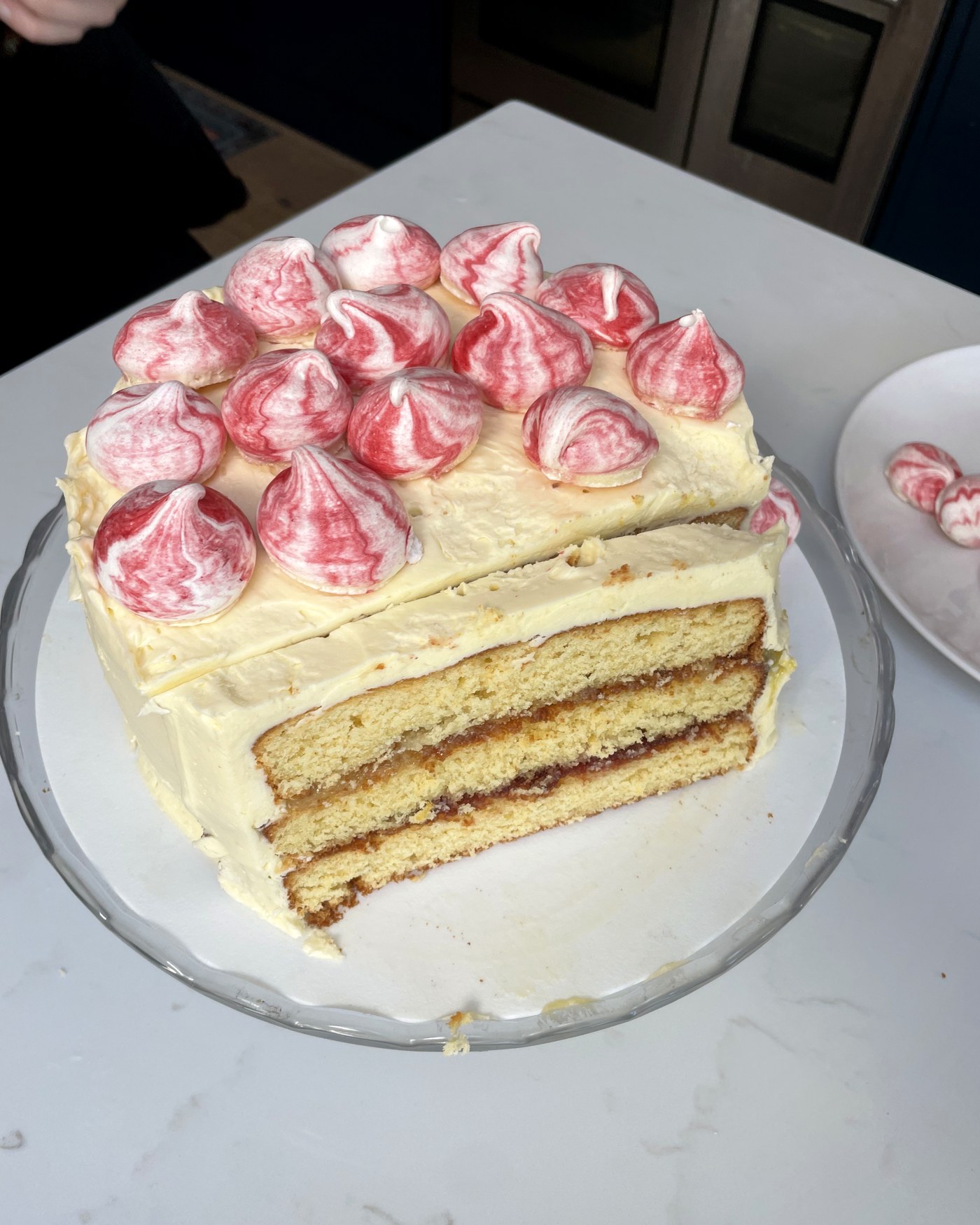 A freshly baked cake from the Crème & Flourish kitchen